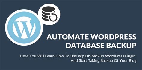 How To Automate Wordpress Database Backups