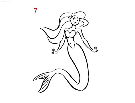 Mermaid Drawing Ideas How To Draw A Mermaid