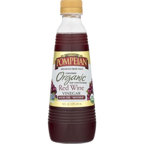 Pompeian Organic Red Wine Vinegar Fl Oz Instacart