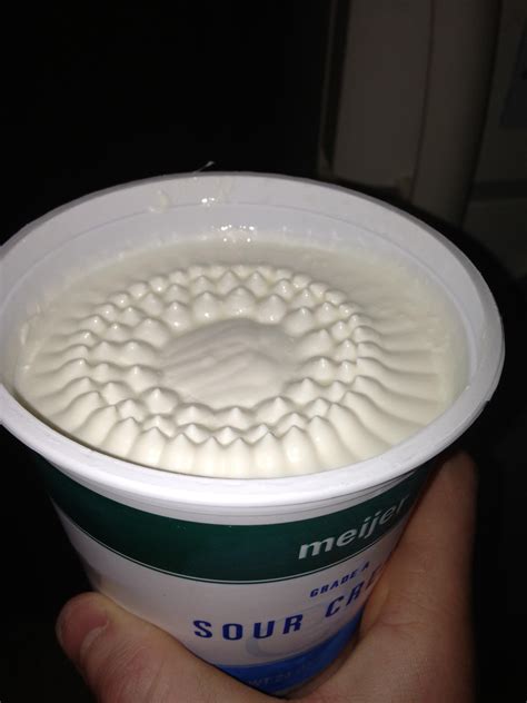 This Is What My Sour Cream Looked Like When I Opened The Seal