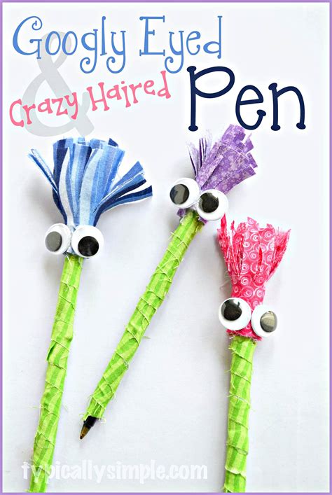 Googly Eyes Pen Craft Typically Simple