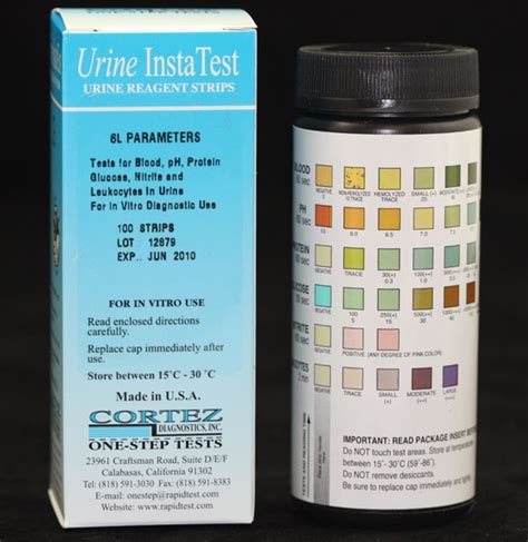 Ph Protein 100 Strips Urs 10t Urinalysis Reagent Strips 10 Parameters