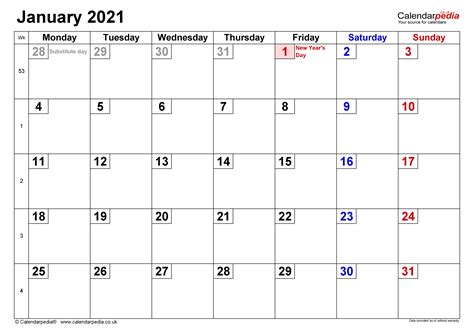 Go to the calendar page with windows for the desired month. Calendar January 2021 UK with Excel, Word and PDF templates