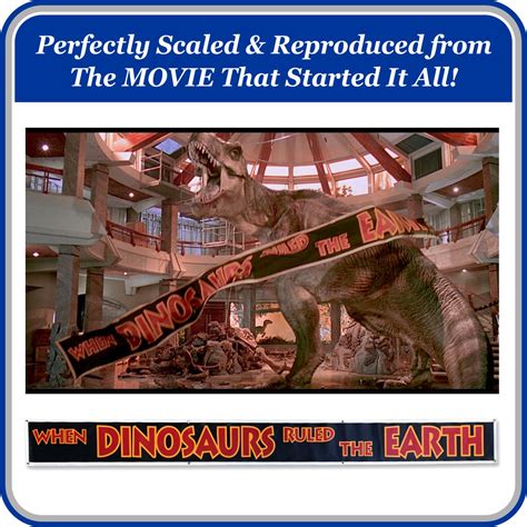 When Dinosaurs Ruled The Earth Banner Jurassic Park Jeep 48 Off