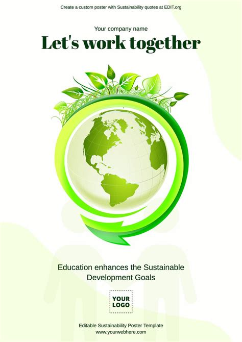 Editable Sustainability Poster Templates Online