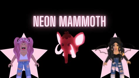 Wir Machen Ein Neon Mammoth Robloxadopt Me Youtube