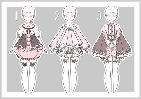Outfit Adoptable Batch 03 Closed By Minty Mango On Deviantart
