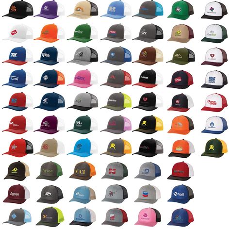 Richardson Trucker Snapback Caps Unisex Custom Baseball Hats