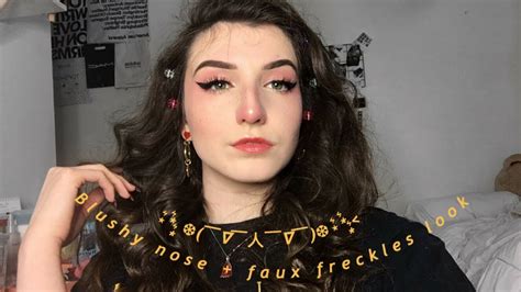 Blushycold Nose Faux Freckles Art Hoe Aesthetic Makeup Youtube