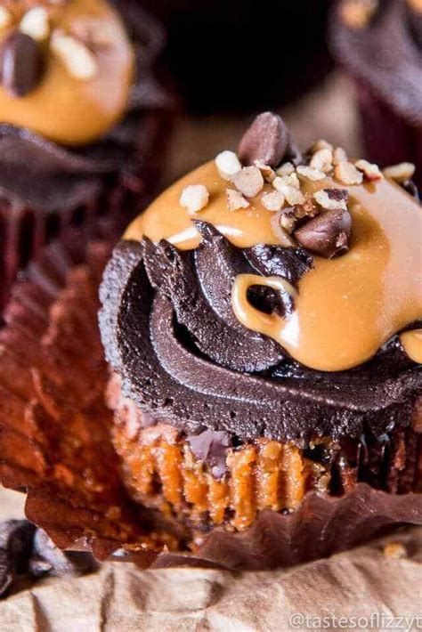 Cinnamon is mixed with the sugar, then we soak cinnamon sticks in the heavy cream. Chocolate Caramel Turtle Cupcakes have creamy caramel, chocolate chips and pecans on the ins ...