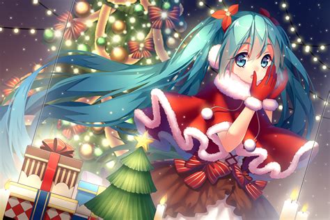 Cute Anime Girl Christmas Wallpapers Hd Pixelstalk