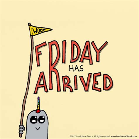 LunchNoteSketch — Woot! Friday has arrived! — #woot # ...