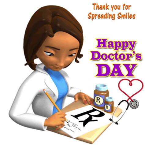 Happy mother's day to the woman without whom i cannot live. Happy Doctors Day GIF, Animated & 3D Moving Glitters for ...