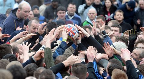 Traditional Royal Shrovetide Football match kicks off in Ashbourne