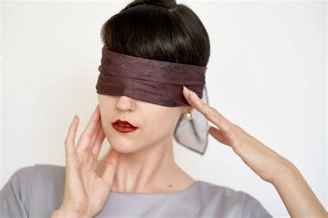 Neck Scarf Kerchief Bandana Hand Made Blindfold Kinky Bondage Etsy