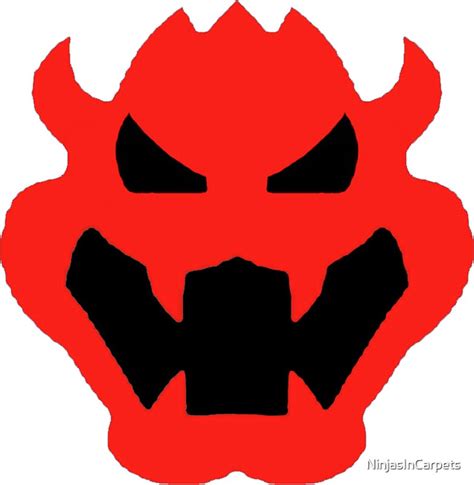 Super Mario Bowser Icon Stickers By Ninjasincarpets Redbubble