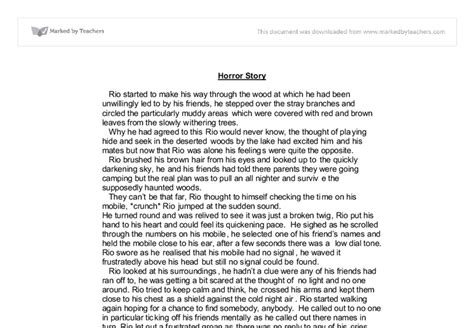 Short Horror Story Essays
