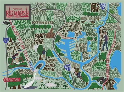 Big Marsh Map — Joe Mills Illustration