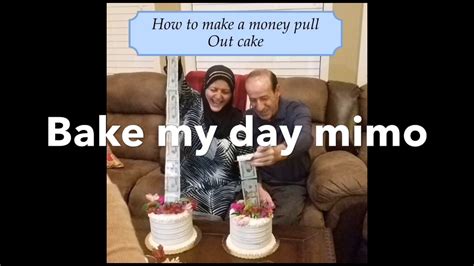 Money cake | money pulling cake surprise cake. How to make a pull out money cake - YouTube