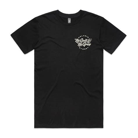 The Guilt And The Grief T Shirt Black W Bone Ink Artist First