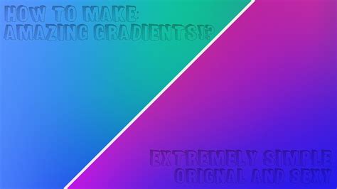 how to make sexy gradients w jadeon youtube