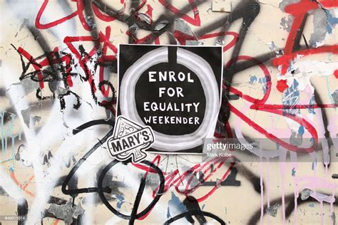 a flyer to encourage people to enroll to vote for marriage equality news photo getty images