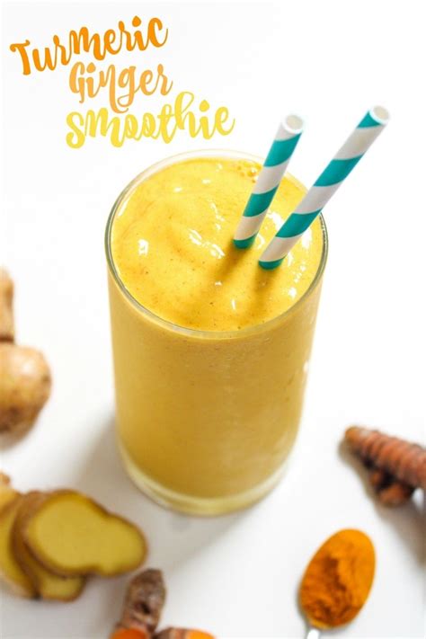 Ginger Turmeric Smoothie Recipe With Mango FANNEtastic Food