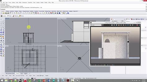 Arch 201 Vray Section Daylight Renderings In Rhino Vray Clipper