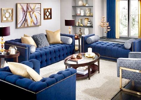 Royal Blue Decorations For Living Room House Decor Interior