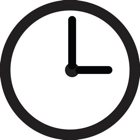 Clock Icon Time Symbol 7388806 Vector Art At Vecteezy