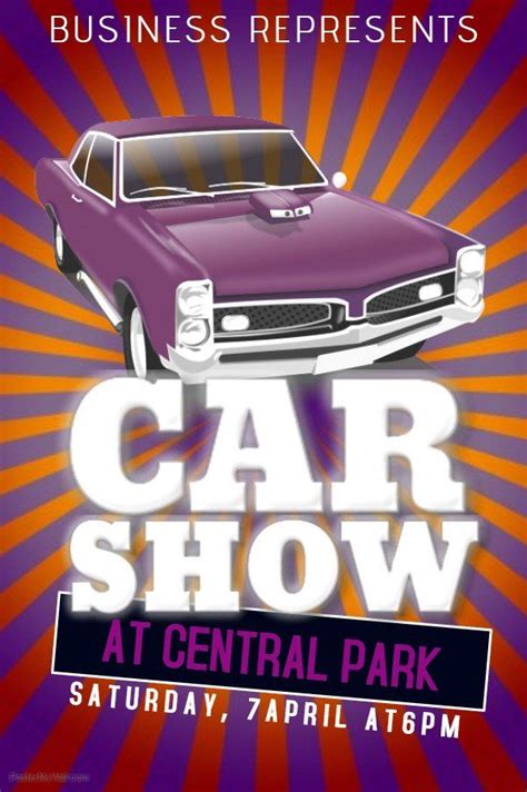Car Show Flyer Template Free 25 Vintage Posters To Inspire Your Next