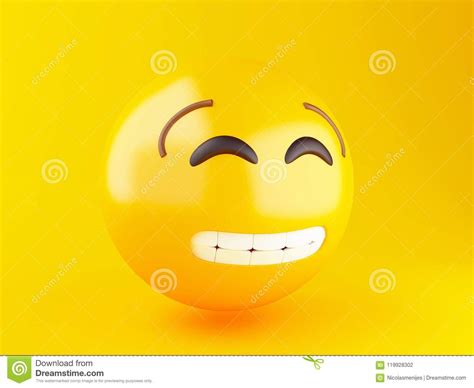 Iconos De 3d Emoji Con Expresiones Faciales Stock De Ilustración