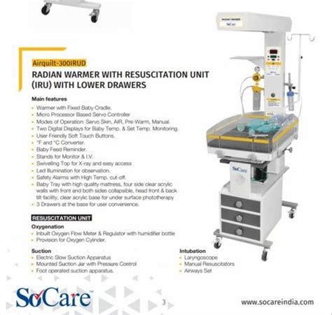 40 60hz Abs Infant Resuscitation Unit For Hospital And Clinical Nicu
