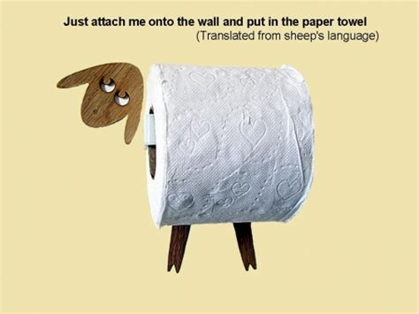 Toilet Papertissue Holder Funny Bathroom Roll Holder Like Lamb