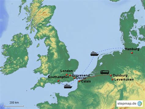 Stepmap Reise Landkarte Für Deutschland