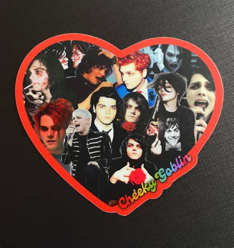 2000s Emo Band Collage Sticker Pop Punk Gerard Black Parade Etsy