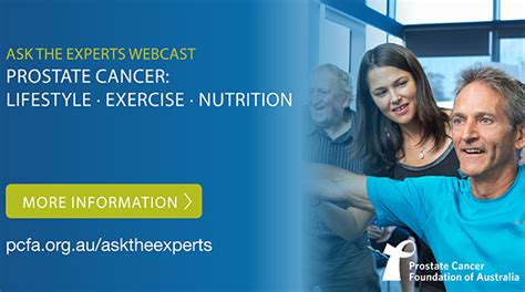 Ask The Experts Webcast Prostate Cancer Lifestyle Exercise Nutrition Register Now Pcfa