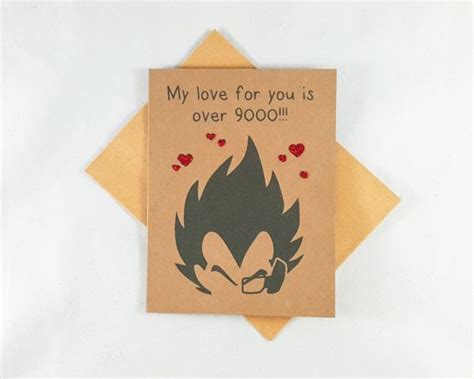 Dragon ball z birthday card. Vegeta - Dragon Ball - Funny Card - Boyfriend Card - Anime Pun Card - Cute - Valentines Card ...