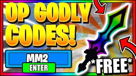 All New Murder Mystery 2 Codes New Godly Knife Roblox Codes Youtube