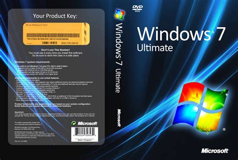 Microsoft Windows 7 Ultimate Обложки для ПО Каталог обложек