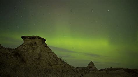 The Shimmering Night Sky Over Alberta Canada Cinemagraphs