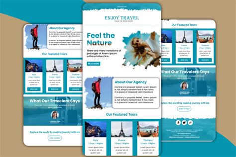Mailchimp Premium Travel Email Template Graphic By Emailtemplate
