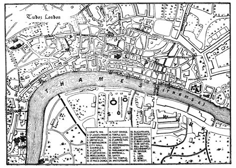 Life In Elizabethan England Maps Tudor London