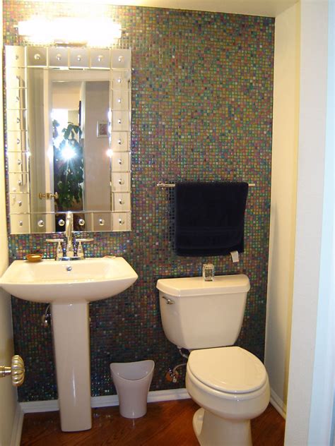 The powder room, also known as a small guest bath or half bath, is usually located near a home or apartment's entrance and consists of a toilet and sink. remodel for small powder room - Google Search | Powder ...