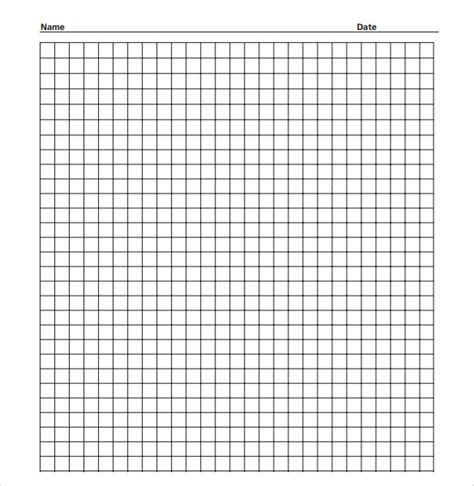 7 Sample Half Inch Graph Papers Sample Templates