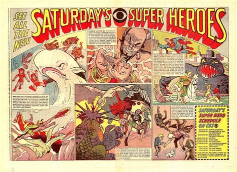 Saturdays Superheros Schedule On Cbs Saturday Morning Cartoons
