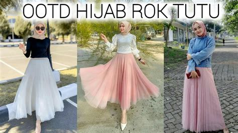 Ootd Hijab With Rok Tutu 2020 Youtube