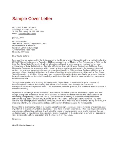 Free 7 Sample Graphic Design Cover Letter Templates In Ms Word Pdf
