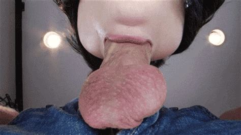 Deep Throat Girl Licking Balls Close Up Pornogifs