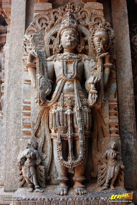 Relief Sculpture Of A Hindu God On The Outer Walls Of Keshava Temple